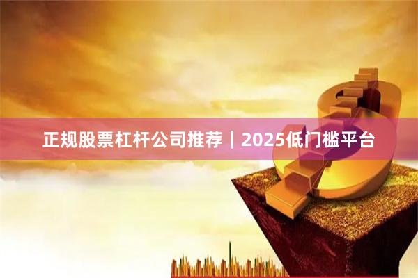 正规股票杠杆公司推荐｜2025低门槛平台